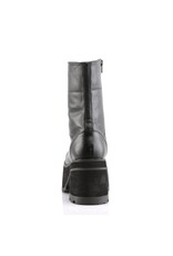RANGER-301 4" Platform Goth Punk Gogo Calf Boot, Full Inner Size Zipper D52VB