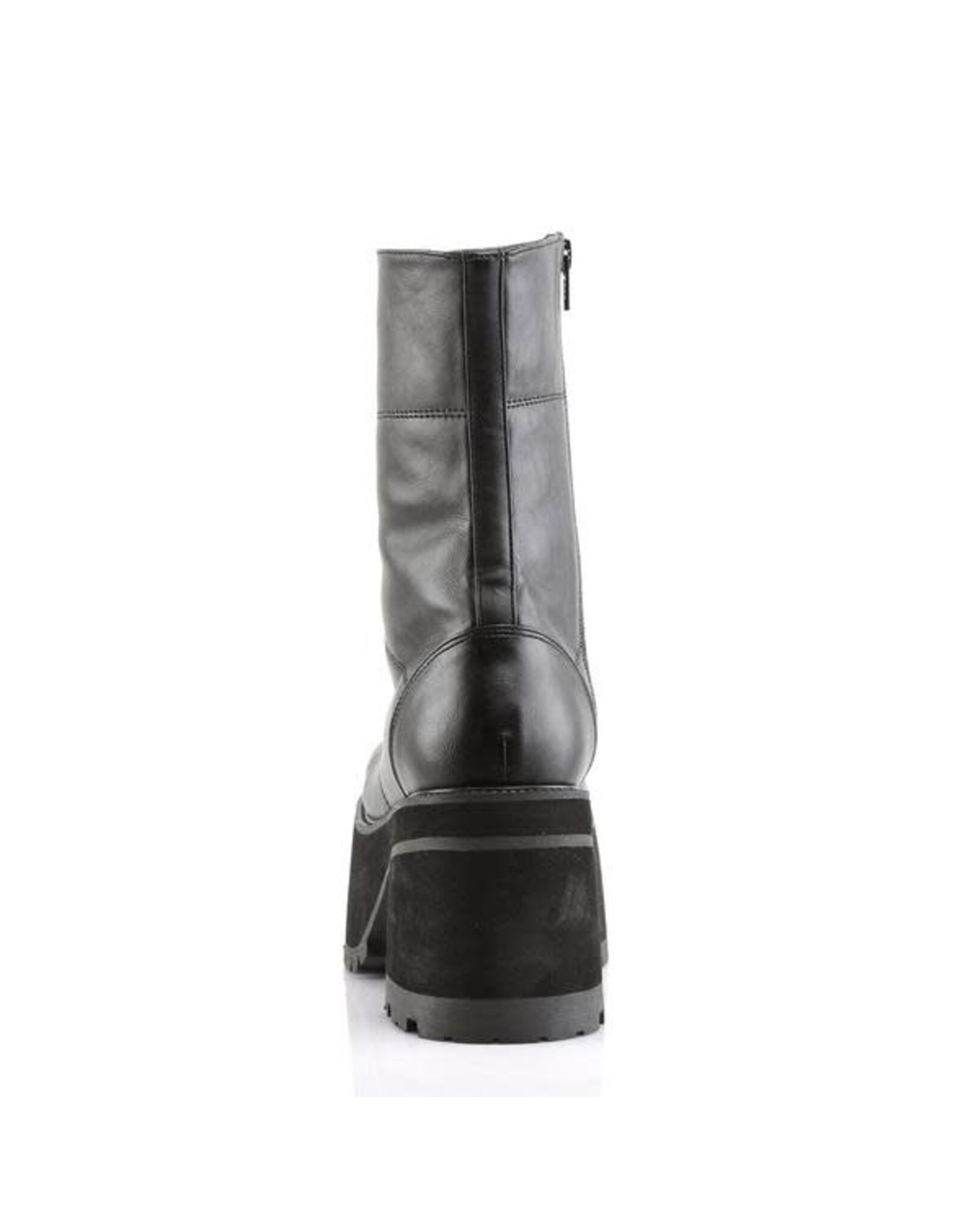 RANGER-301 4" Platform Goth Punk Gogo Calf Boot, Full Inner Size Zipper D52VB