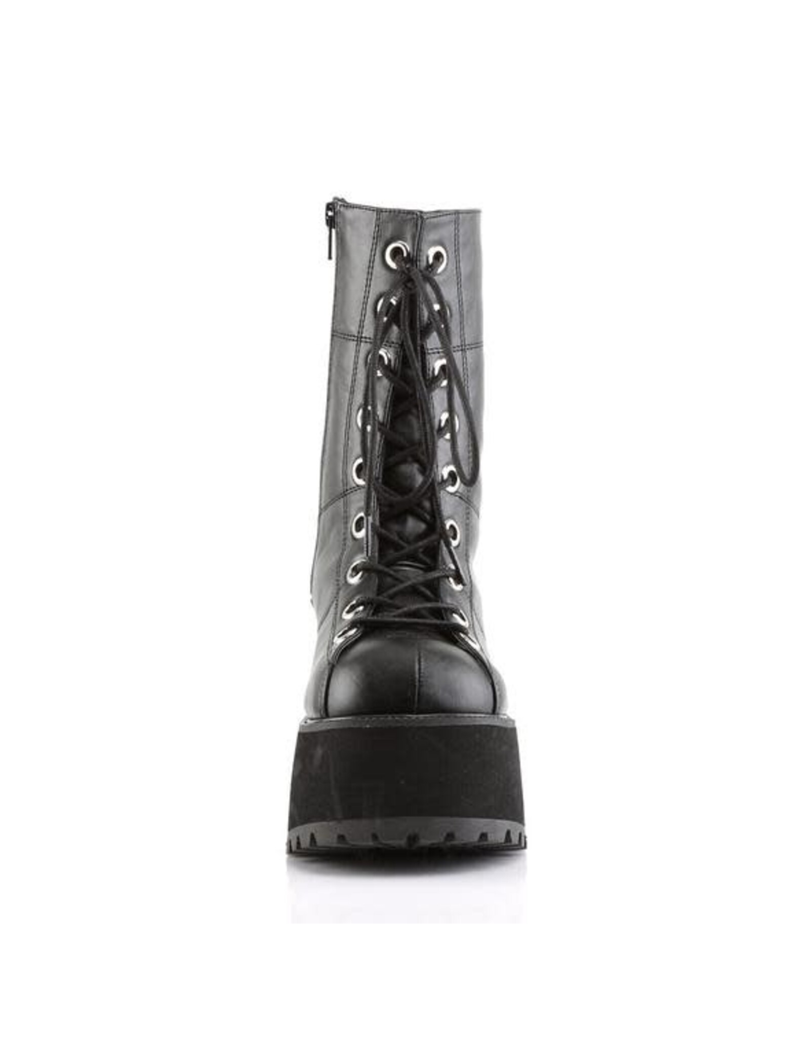 RANGER-301 4" Platform Goth Punk Gogo Calf Boot, Full Inner Size Zipper D52VB