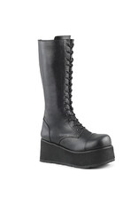 TRASHVILLE-502/B/BPU-3 1/4" PF Goth Punk 17 Eyelet Knee BT W/ Zipper-D78VB