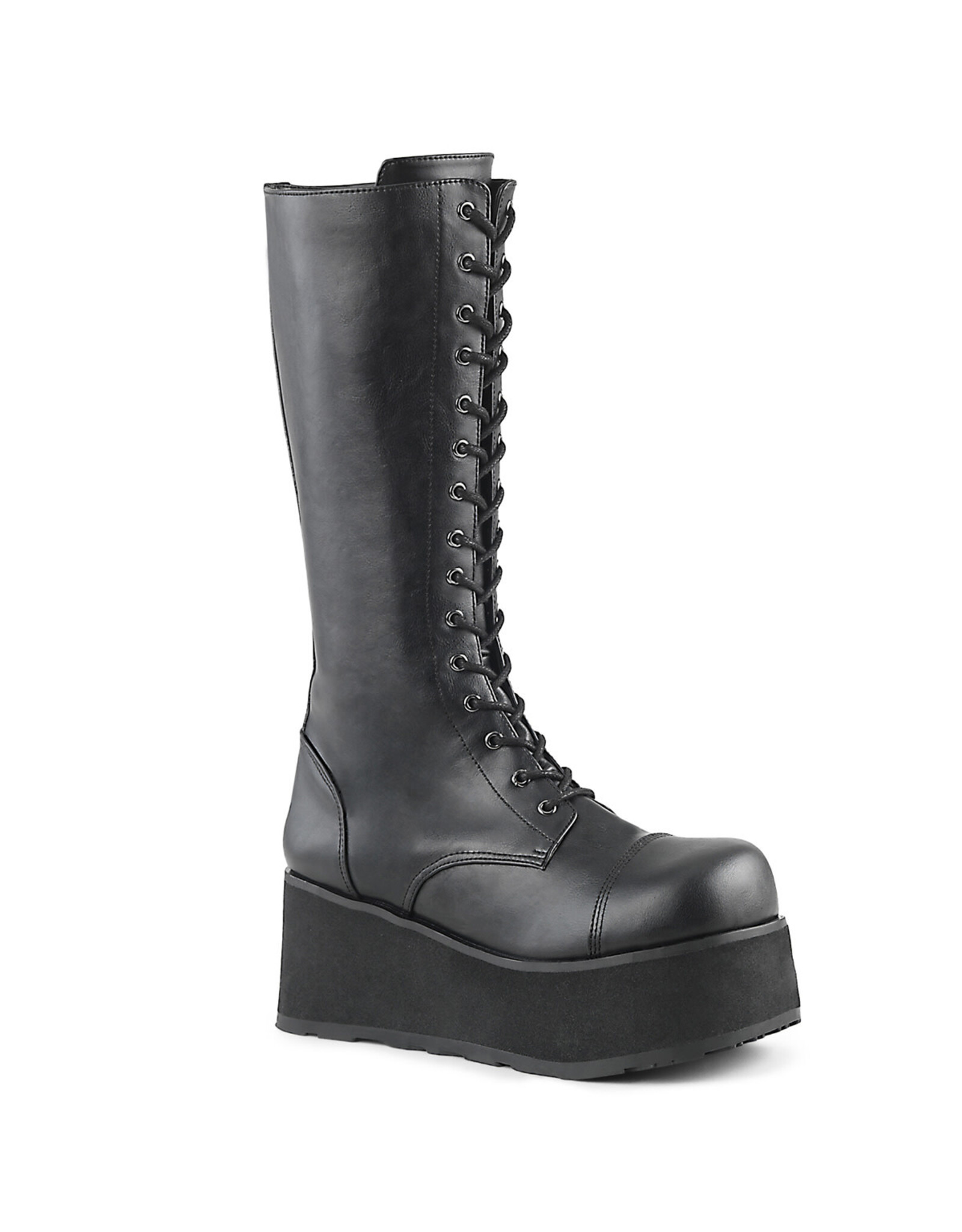 TRASHVILLE-502/B/BPU-3 1/4" PF Goth Punk 17 Eyelet Knee BT W/ Zipper-D78VB