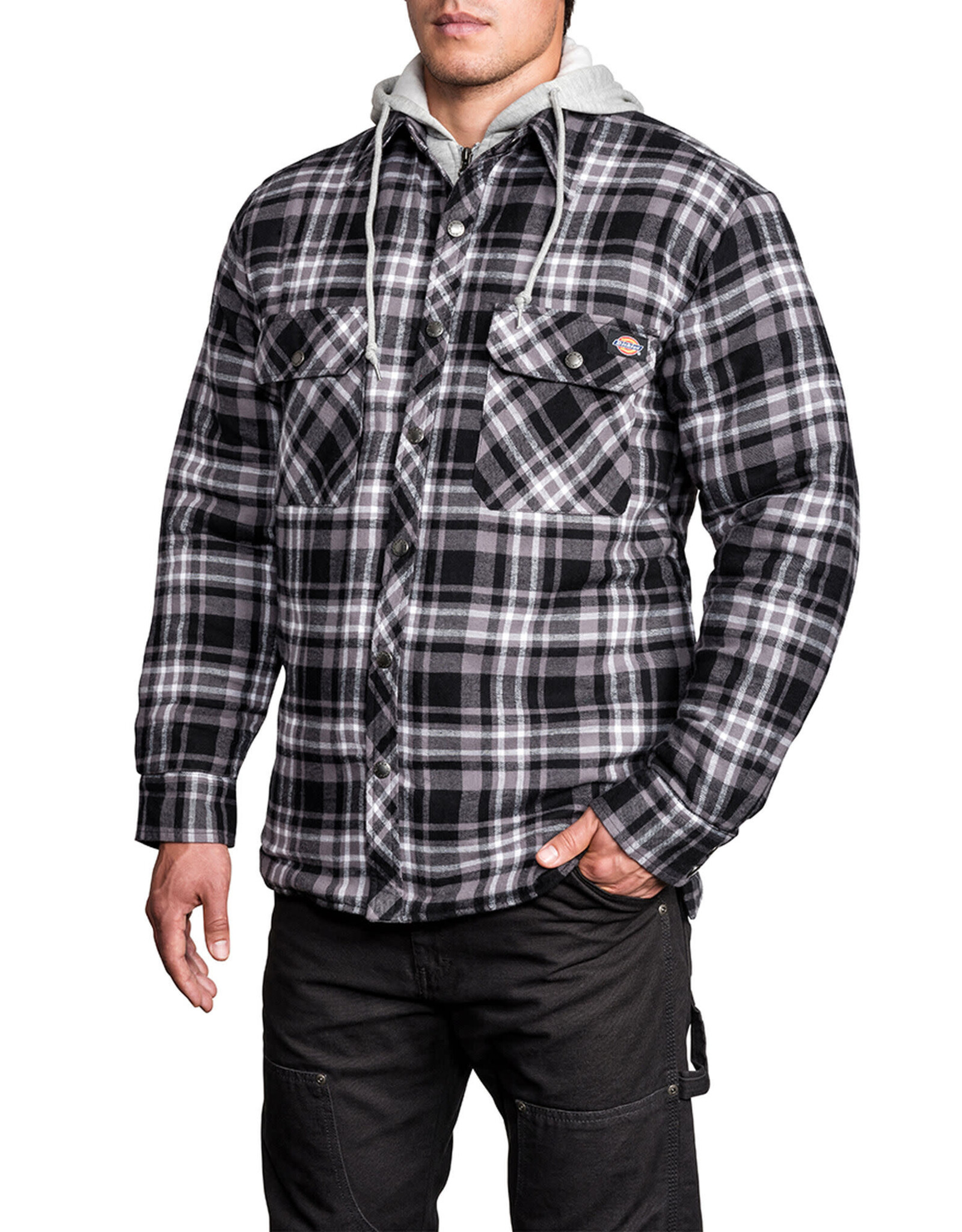 Quilted Faux Fleece Jacket D4126