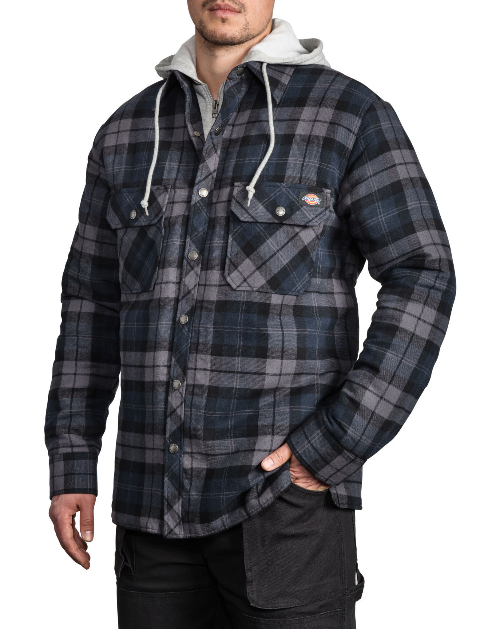 Quilted Faux Fleece Jacket D4126