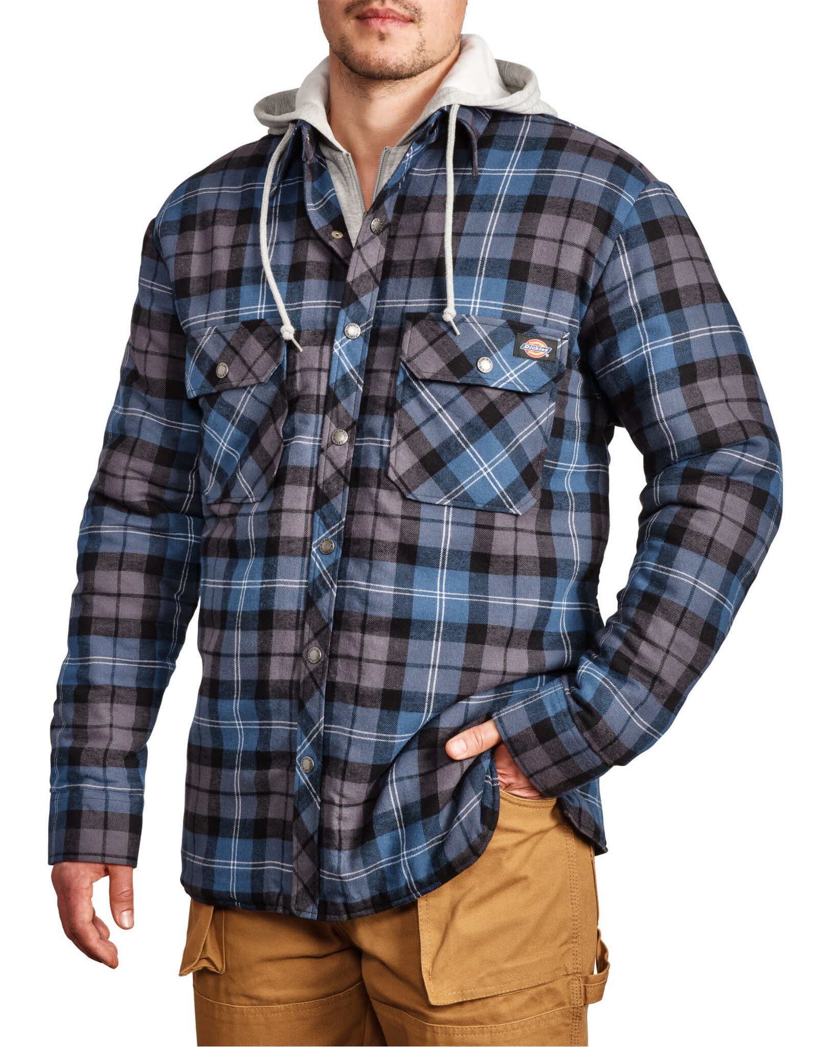 Quilted Faux Fleece Jacket D4126