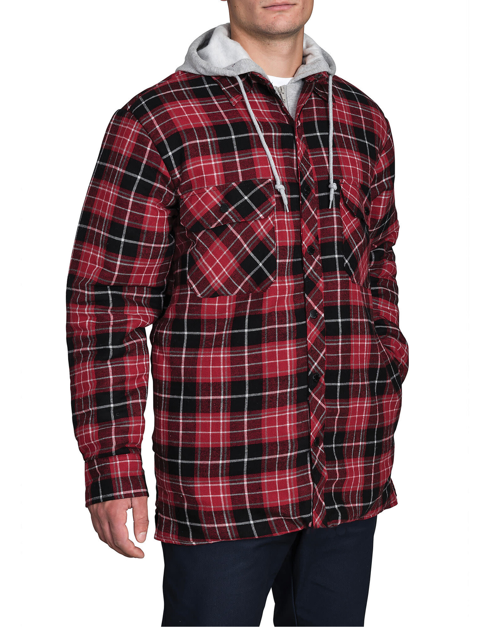Quilted Faux Fleece Jacket D4126