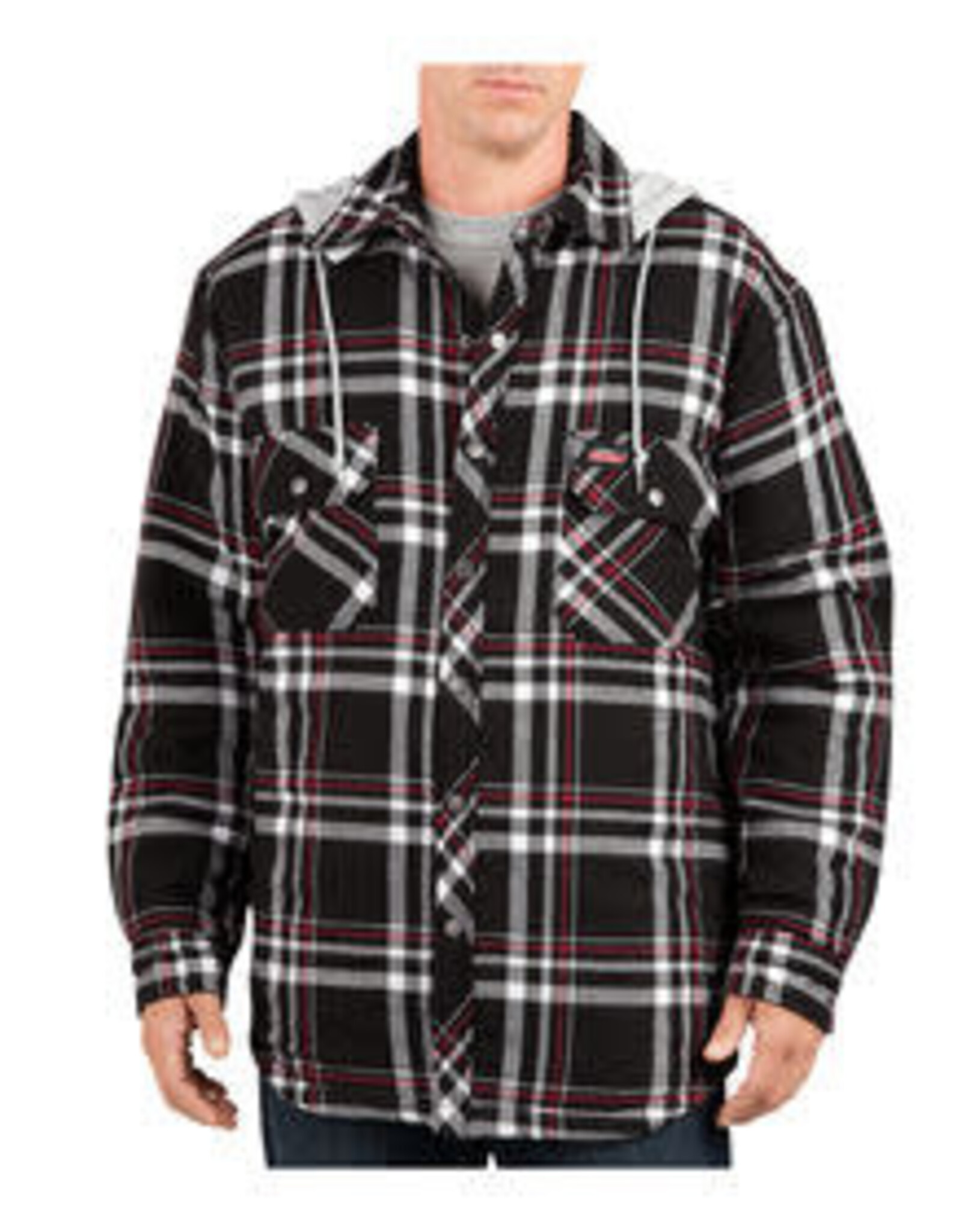 Hooded Quilted Flannel Shirt G18040