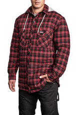 Hooded Quilted Flannel Shirt G18040