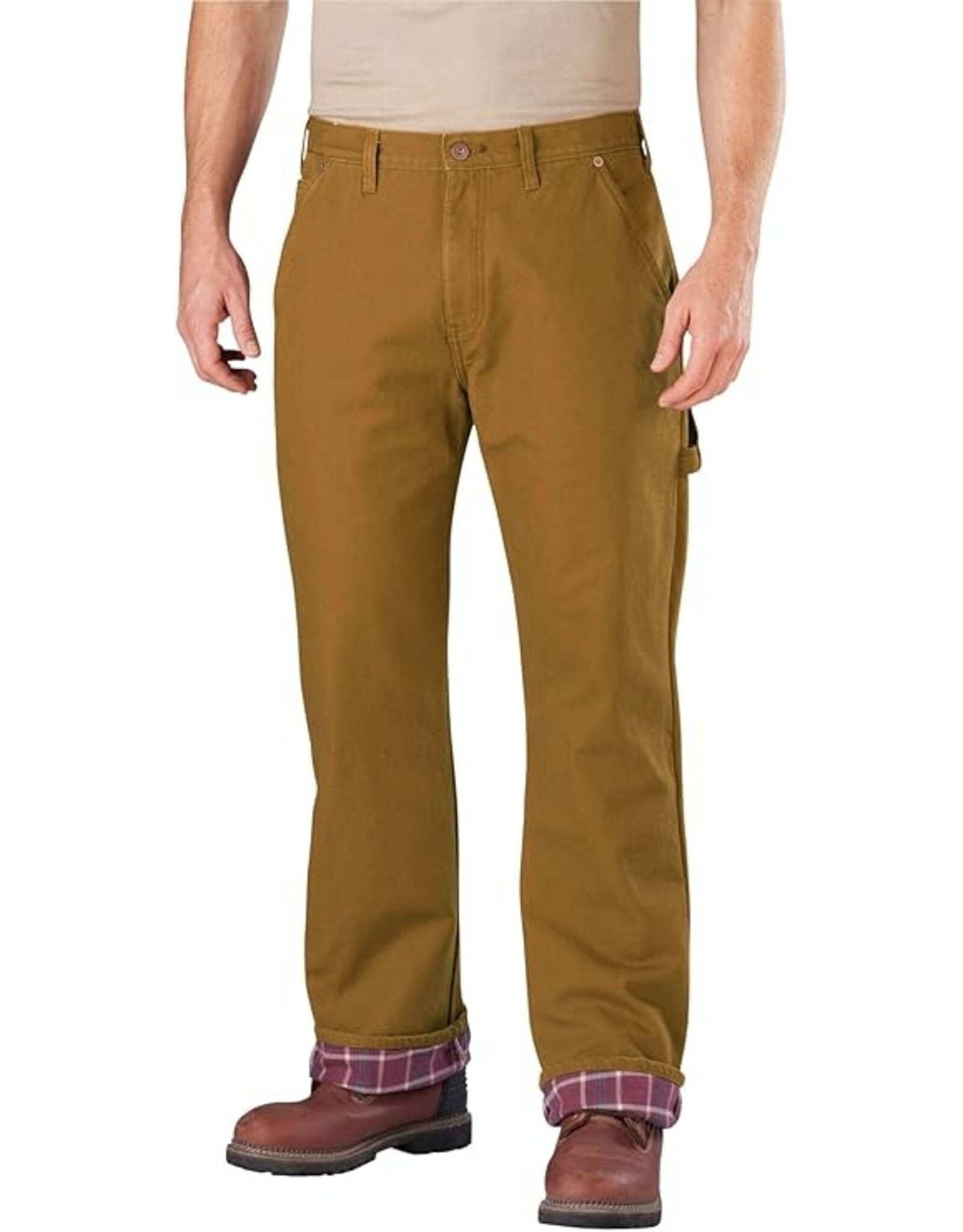 Relaxed Fit Flannel-Lined Carpenter Pant DU217