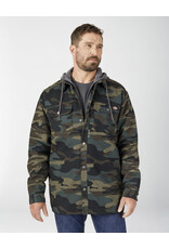 Fleece Hooded Duck Shirt Jacket with Hydroshield