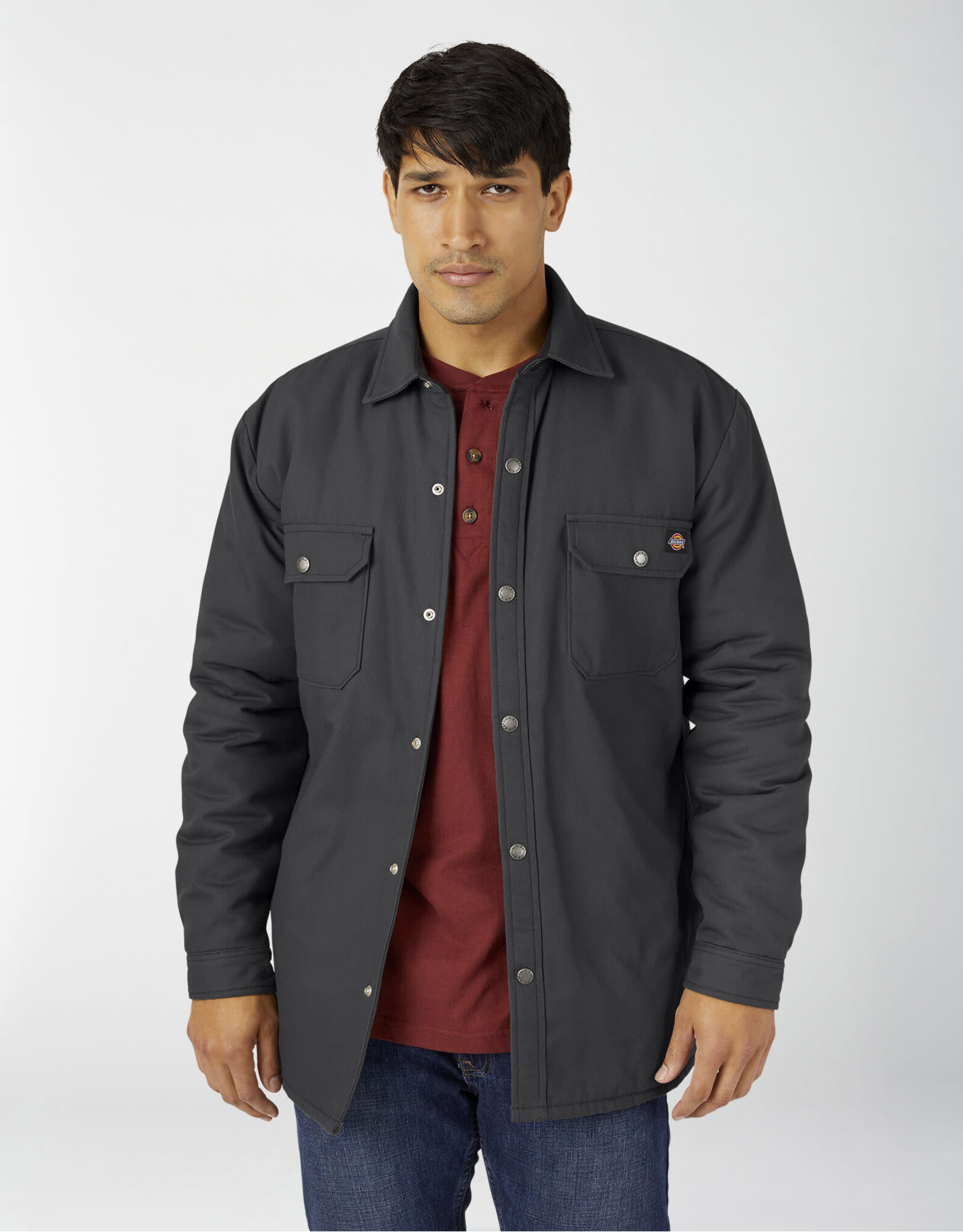 Flannel Lined Duck Shirt Jacket with Hydroshield