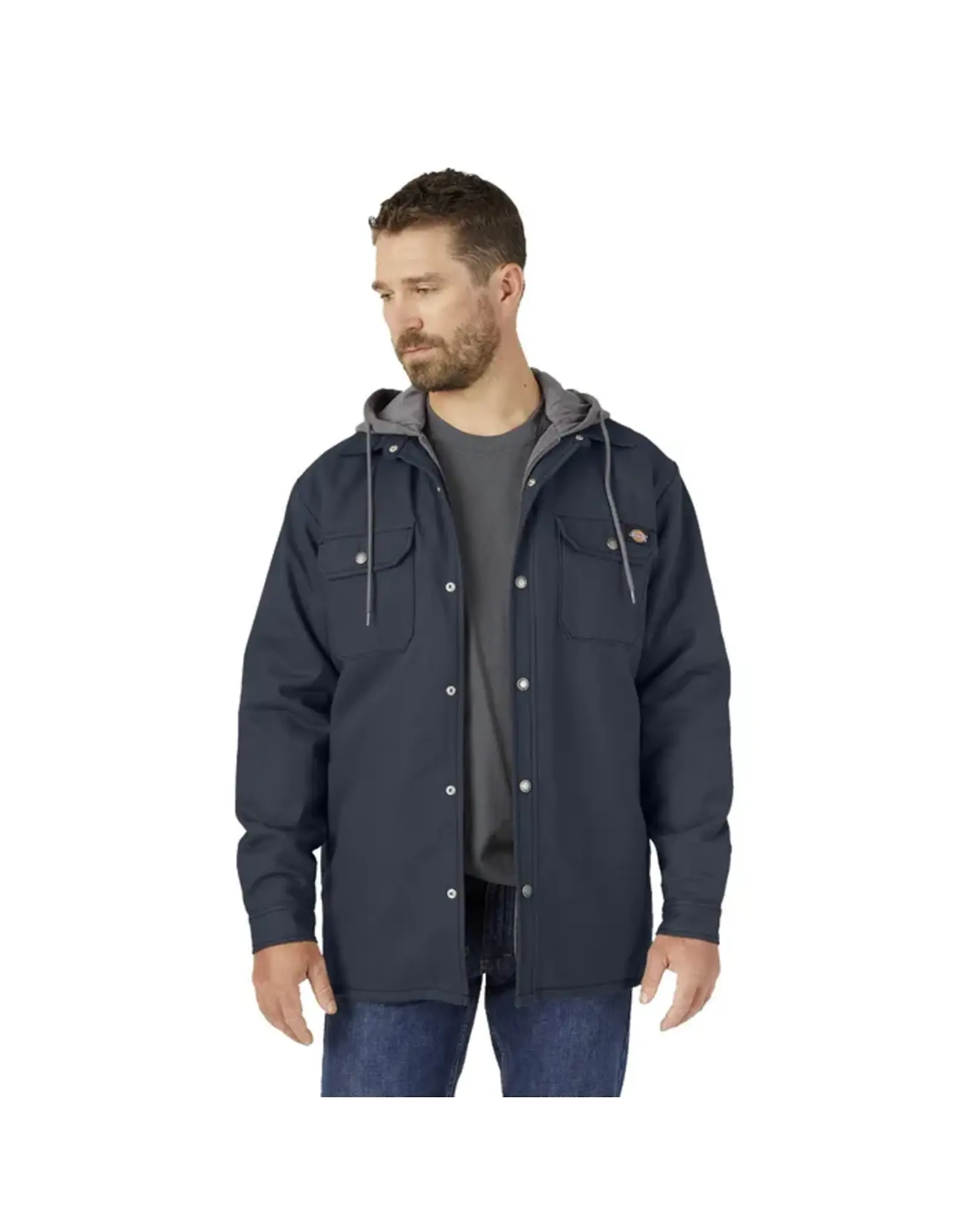 Fleece Hooded Duck Shirt Jacket with Hydroshield