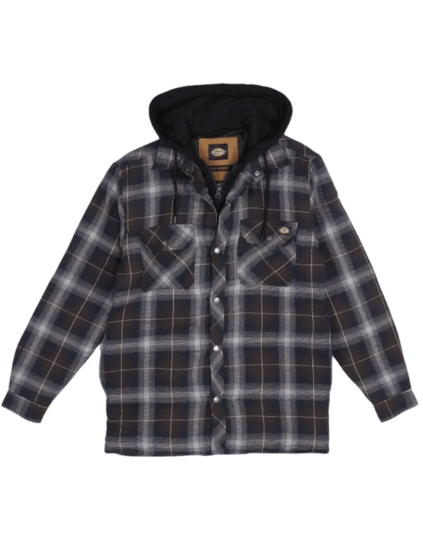 Fleece Hooded Flannel Shirt Jacket with Hydroshield TJ211