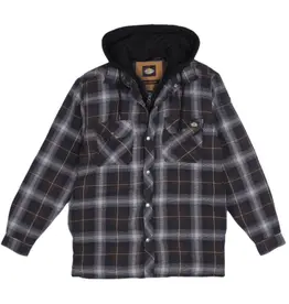 Fleece Hooded Flannel Shirt Jacket with Hydroshield TJ211