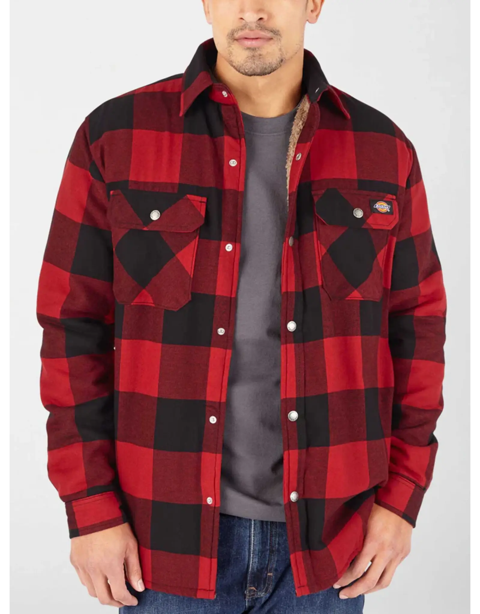 Sherpa Lined Flannel Shirt Jacket with Hydroshield TJ210