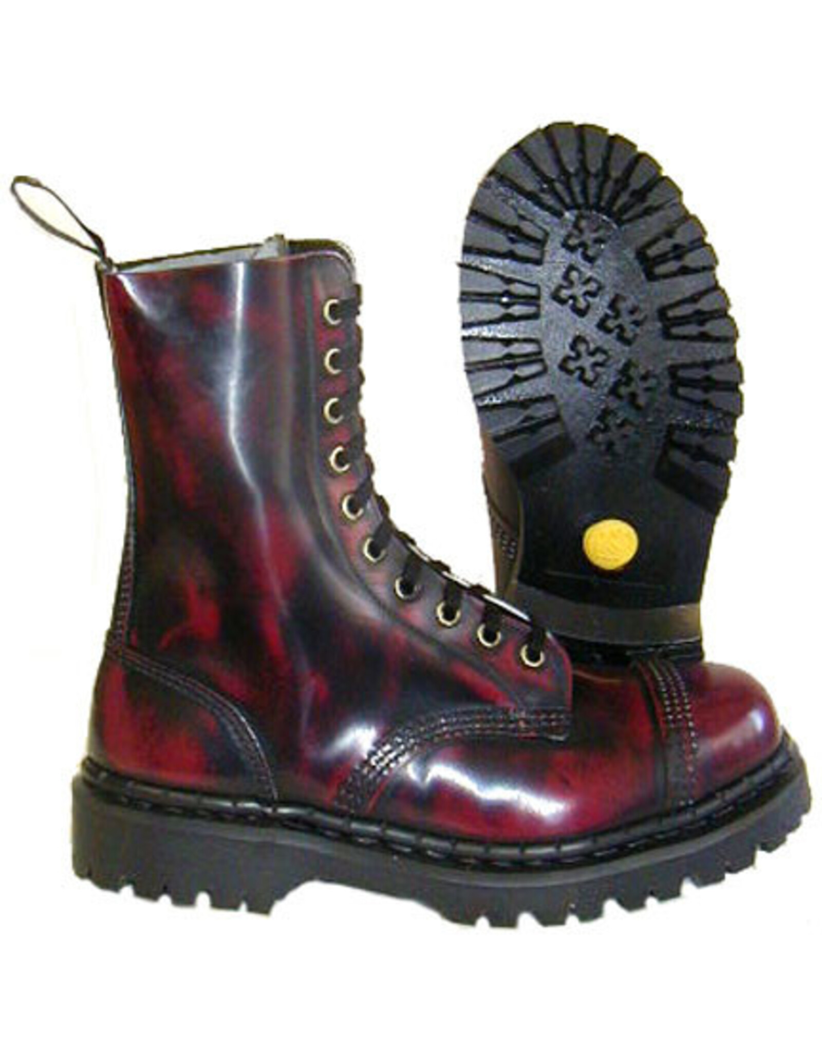 TREDAIR BOOT RED RUBOFF 10 EYELETS STEELTOE T1001BU