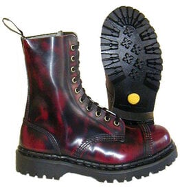 TREDAIR BOOT RED RUBOFF 10 EYELETS STEELTOE T1001BU