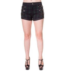 BUCKLES TARTAN SHORT-QBN1806R