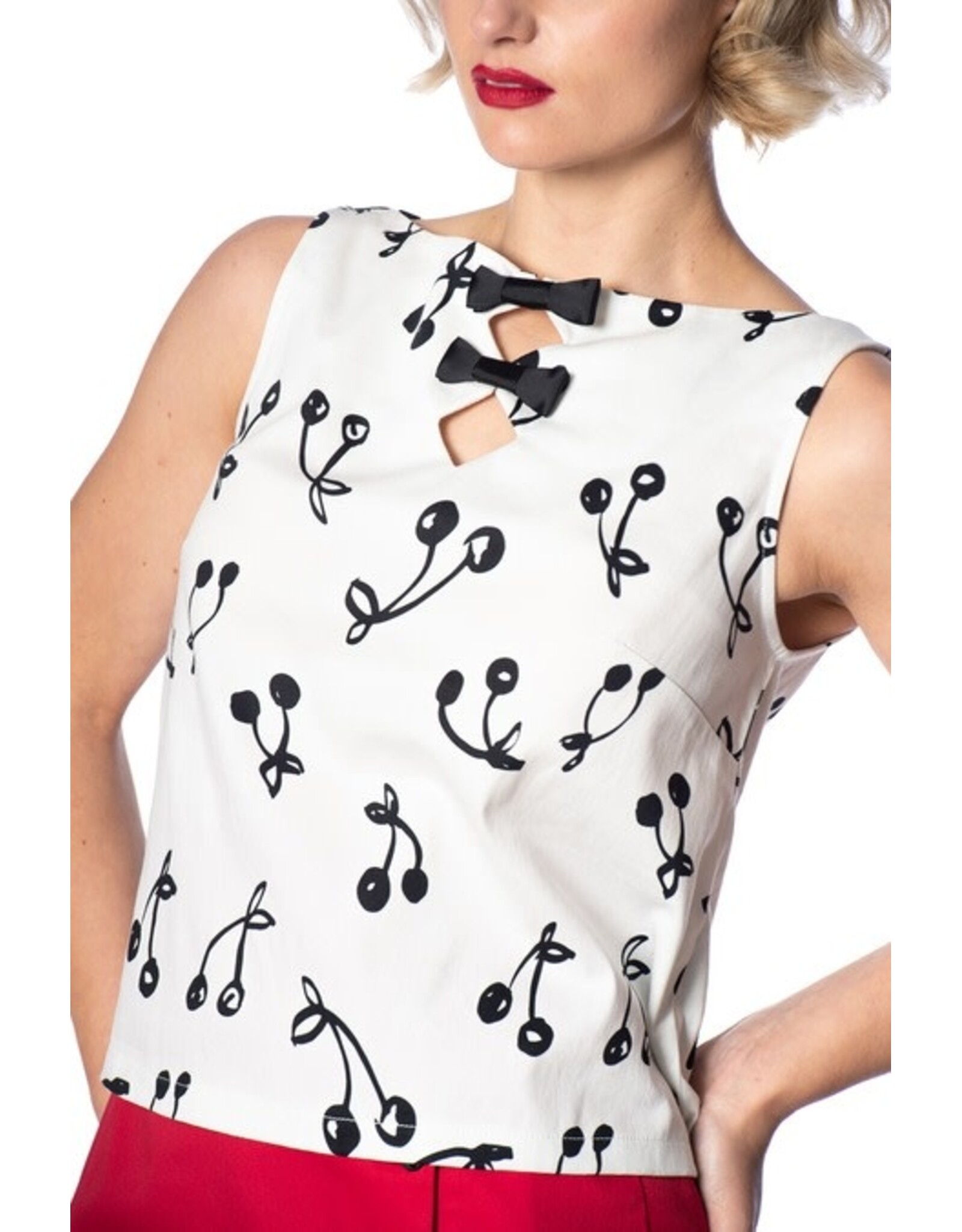 WHITE CHERRY POP TOP - TP10028