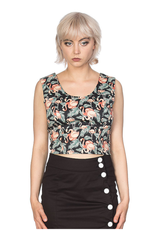 BLACK FLAMINGO HONNIE CROP TOP - TP10158