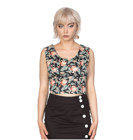 BLACK FLAMINGO HONNIE CROP TOP - TP10158