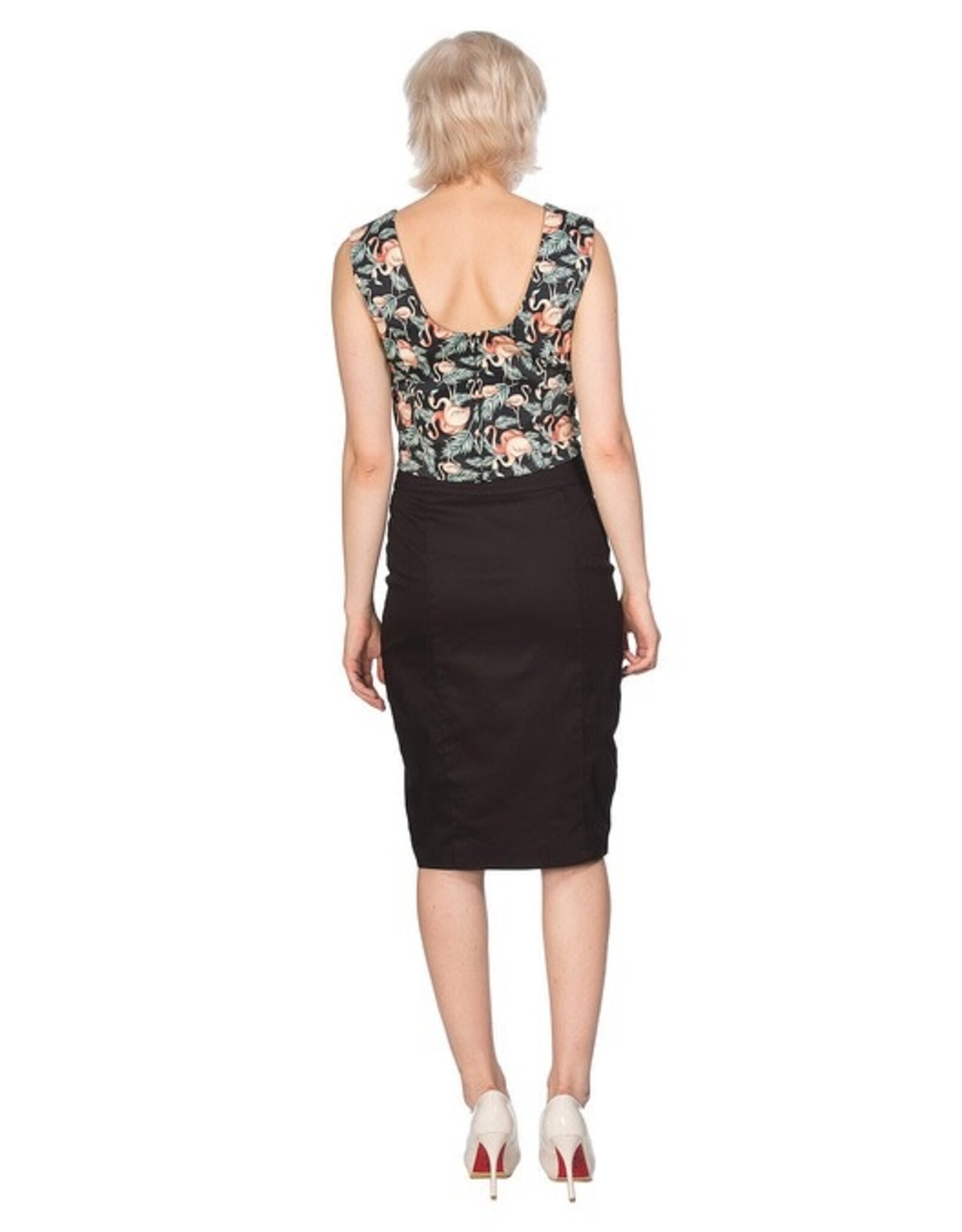 BLACK FLAMINGO HONNIE CROP TOP - TP10158