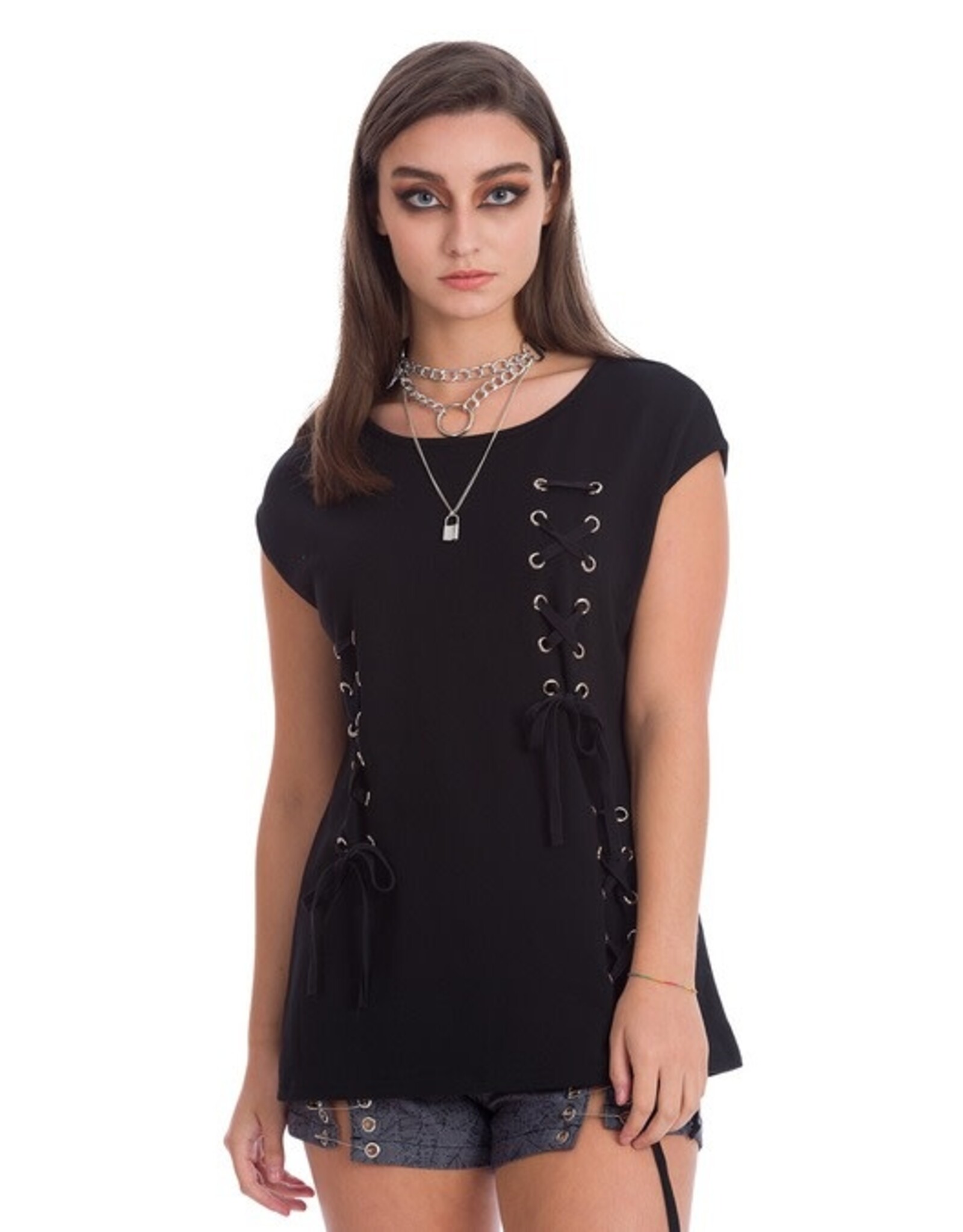 BLACK CARK SUMMER TIE TOP - TP10291