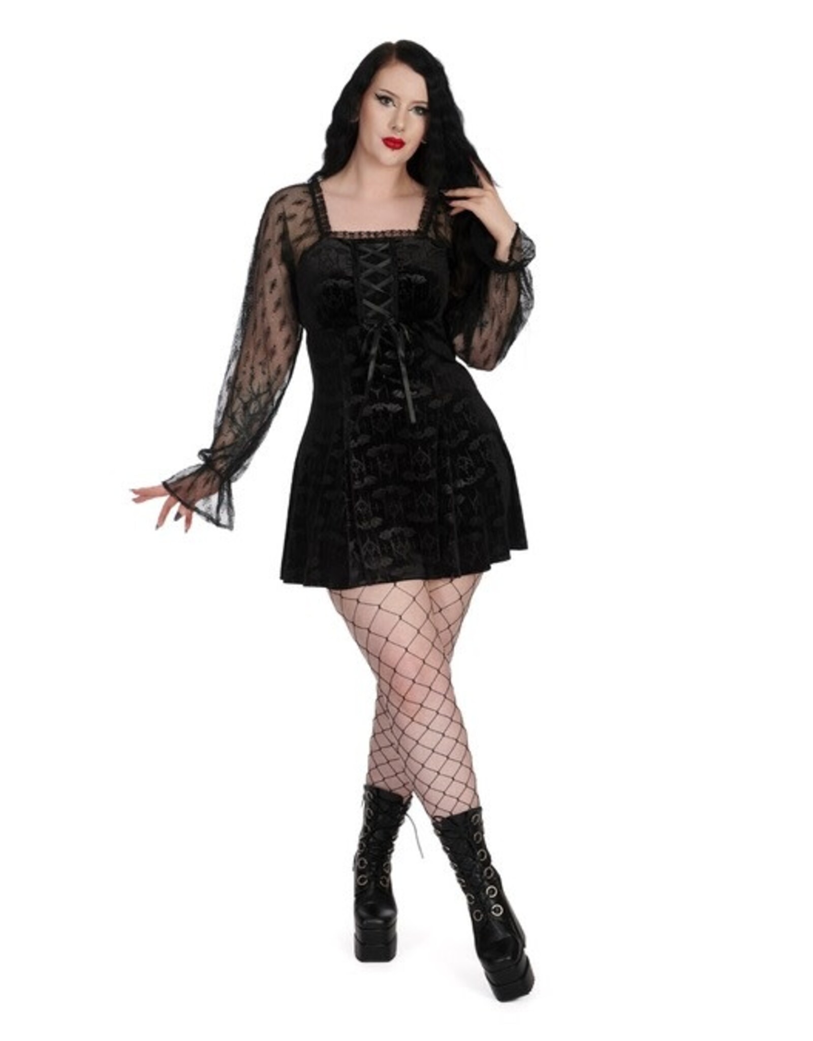 BLACK BLOODLETTING DRESS - DR17123