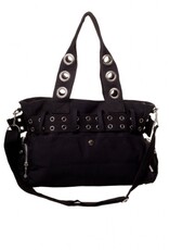 BLACK HANDCUFF HANDBAG