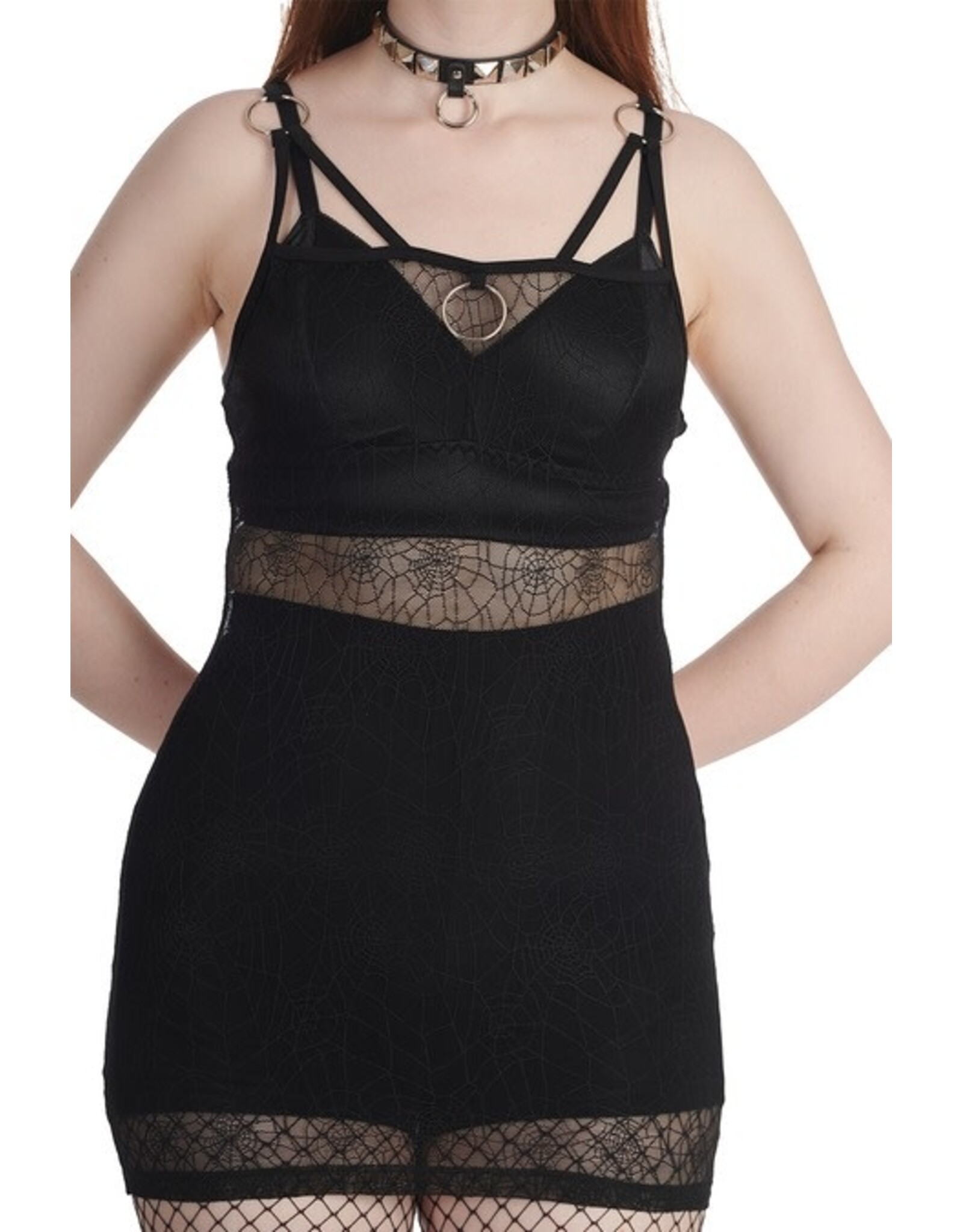 BLACK NECRO DRESS - DR16730