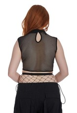 FROM BEYOND MESH TOP BLACK - TP10596