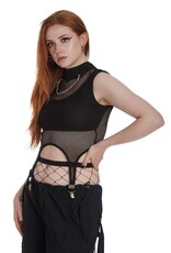 FROM BEYOND MESH TOP BLACK - TP10596