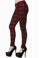 - Escaping Darkness Tartan Skinny Trouser