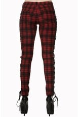 - Escaping Darkness Tartan Skinny Trouser