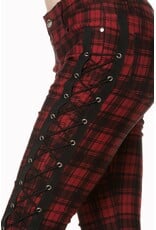 - Escaping Darkness Tartan Skinny Trouser