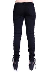 Corset Style Black Skinny Jeans