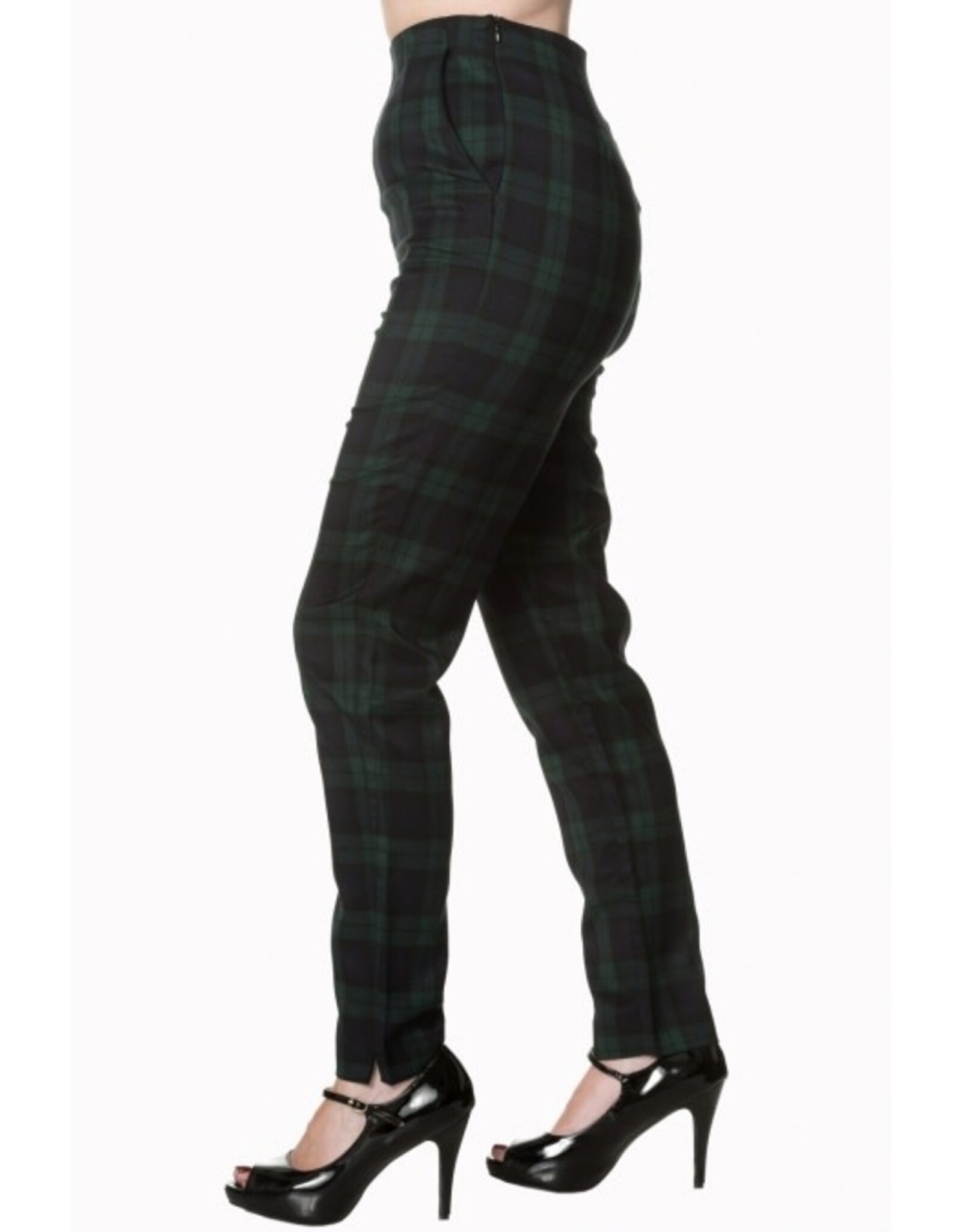 Tell Me Not High Waist Slim Leg Trouser