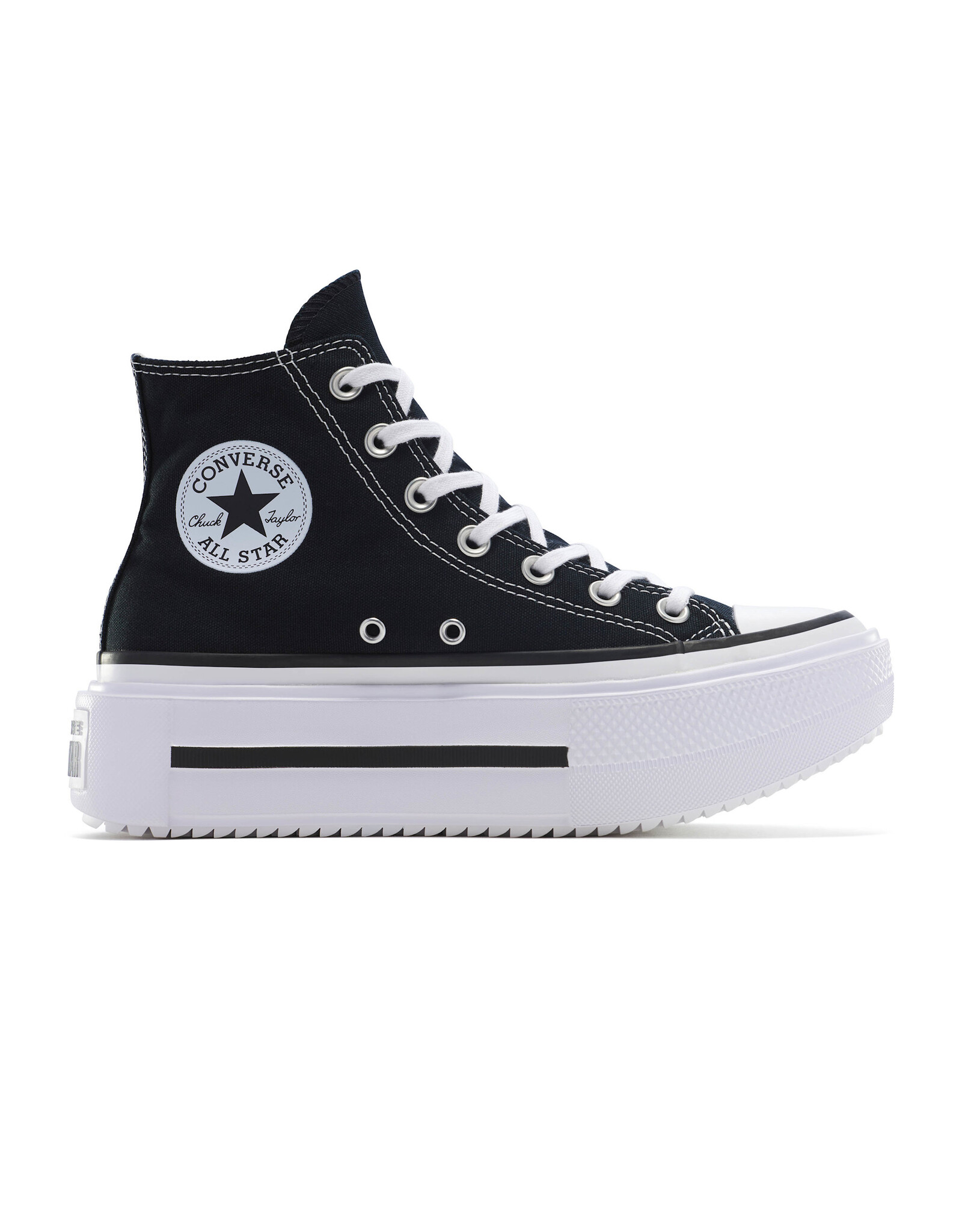 CHUCK TAYLOR ALL STAR LIFT HI DOUBLE STACK PLATFORM BLACK/WHITE/WHITE C26DSB - A12975C