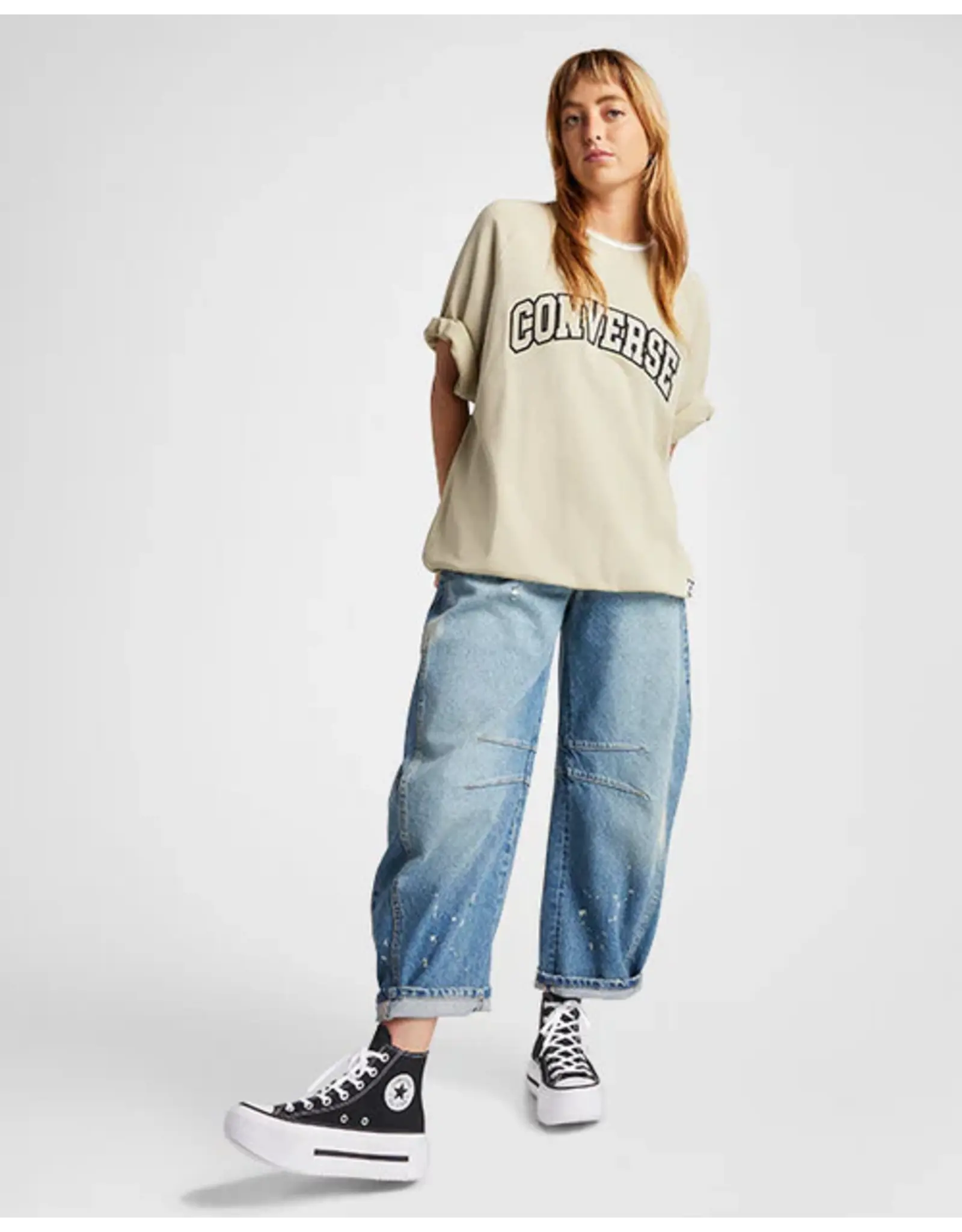 CHUCK TAYLOR ALL STAR LIFT HI DOUBLE STACK PLATFORM BLACK/WHITE/WHITE C26DSB - A12975C