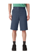 Loose Fit Flat Front Work Shorts, 13" Navy - 42283NV