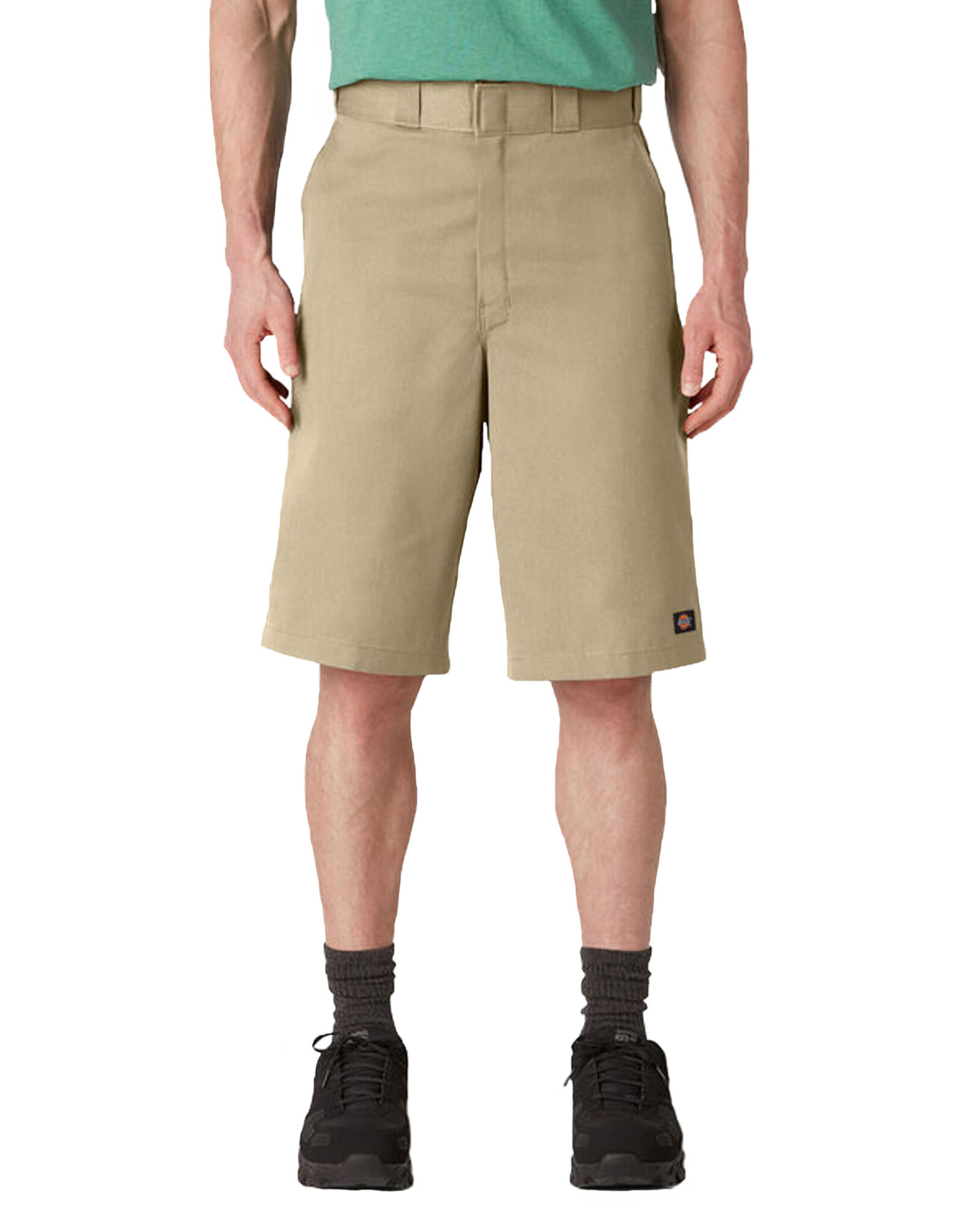 Loose Fit Flat Front Work Shorts, 13" Khaki - 42283KH / D42283KHK