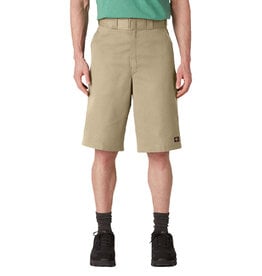 Loose Fit Flat Front Work Shorts, 13" Khaki - 42283KH / D42283KHK