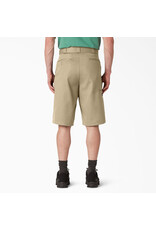 Loose Fit Flat Front Work Shorts, 13" Khaki - 42283KH / D42283KHK