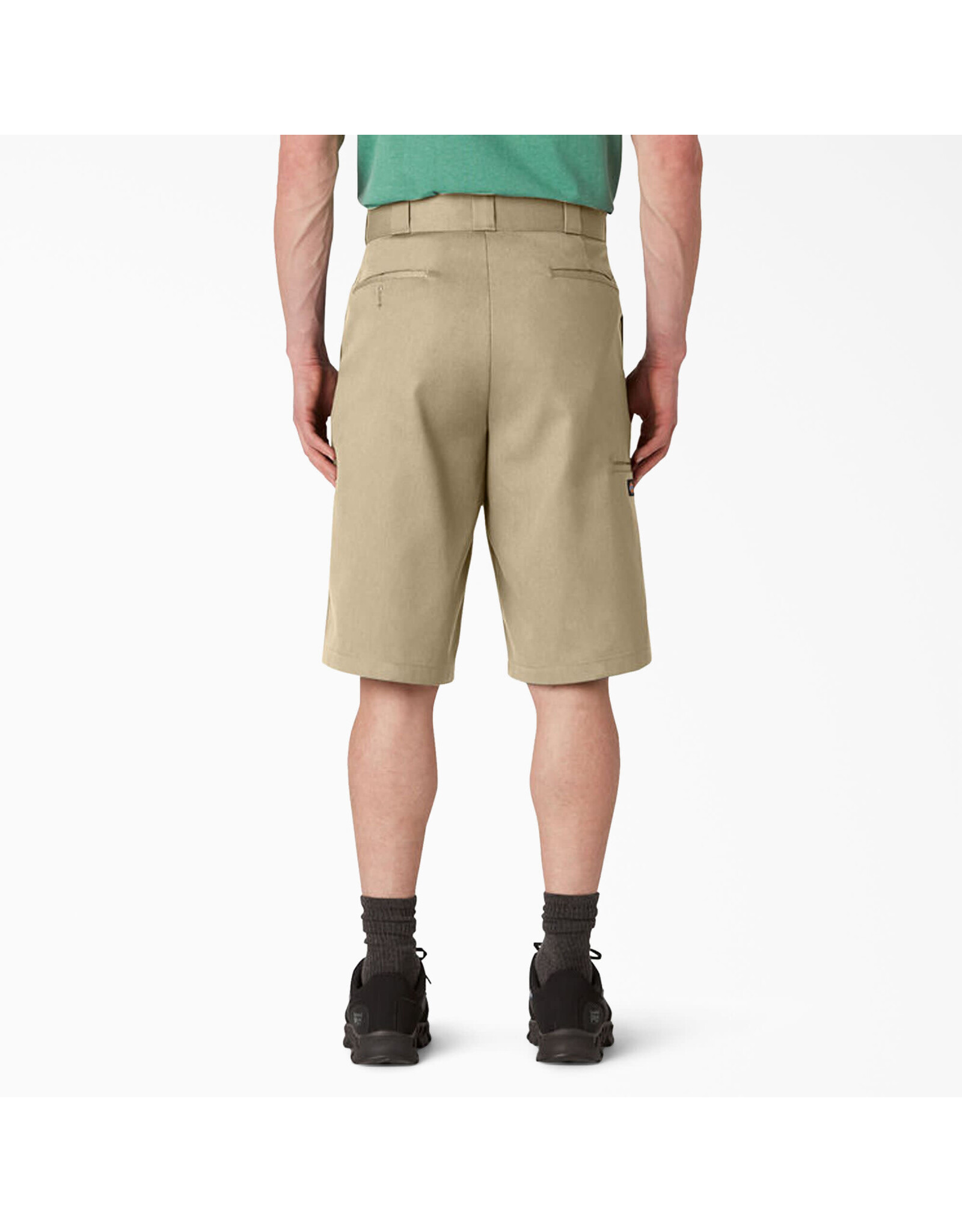 Loose Fit Flat Front Work Shorts, 13" Khaki - 42283KH / D42283KHK