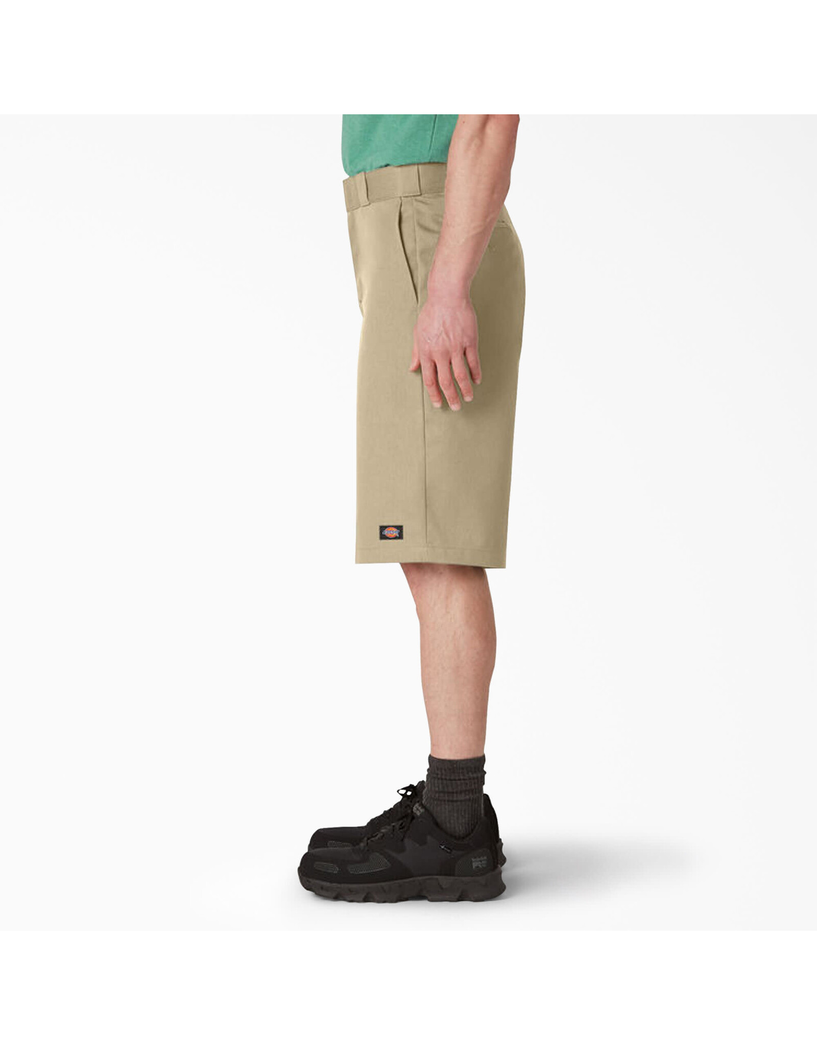 Loose Fit Flat Front Work Shorts, 13" Khaki - 42283KH / D42283KHK