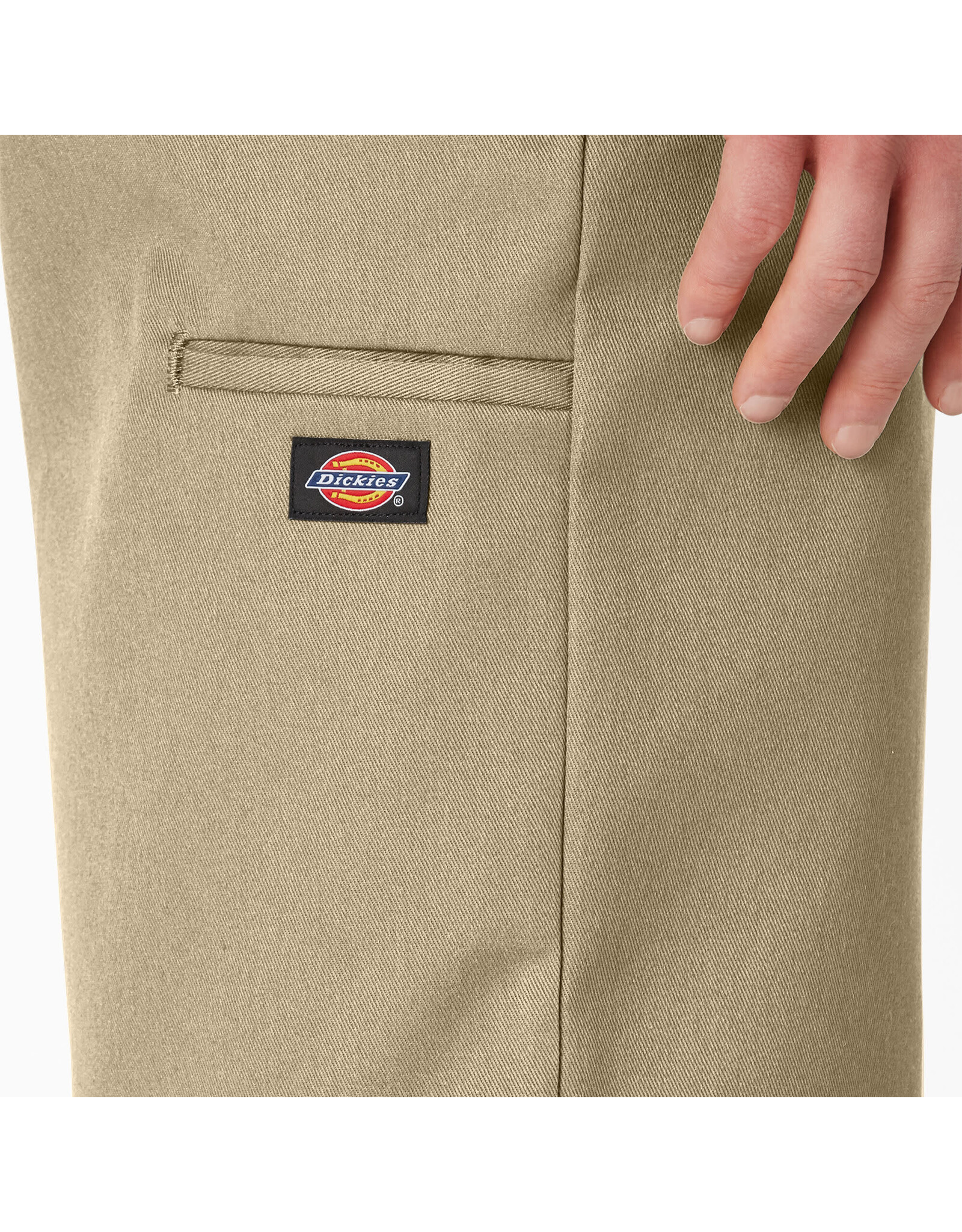 Loose Fit Flat Front Work Shorts, 13" Khaki - 42283KH / D42283KHK