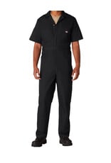DICKIES Short Sleeve Coveralls Black - 33999BK