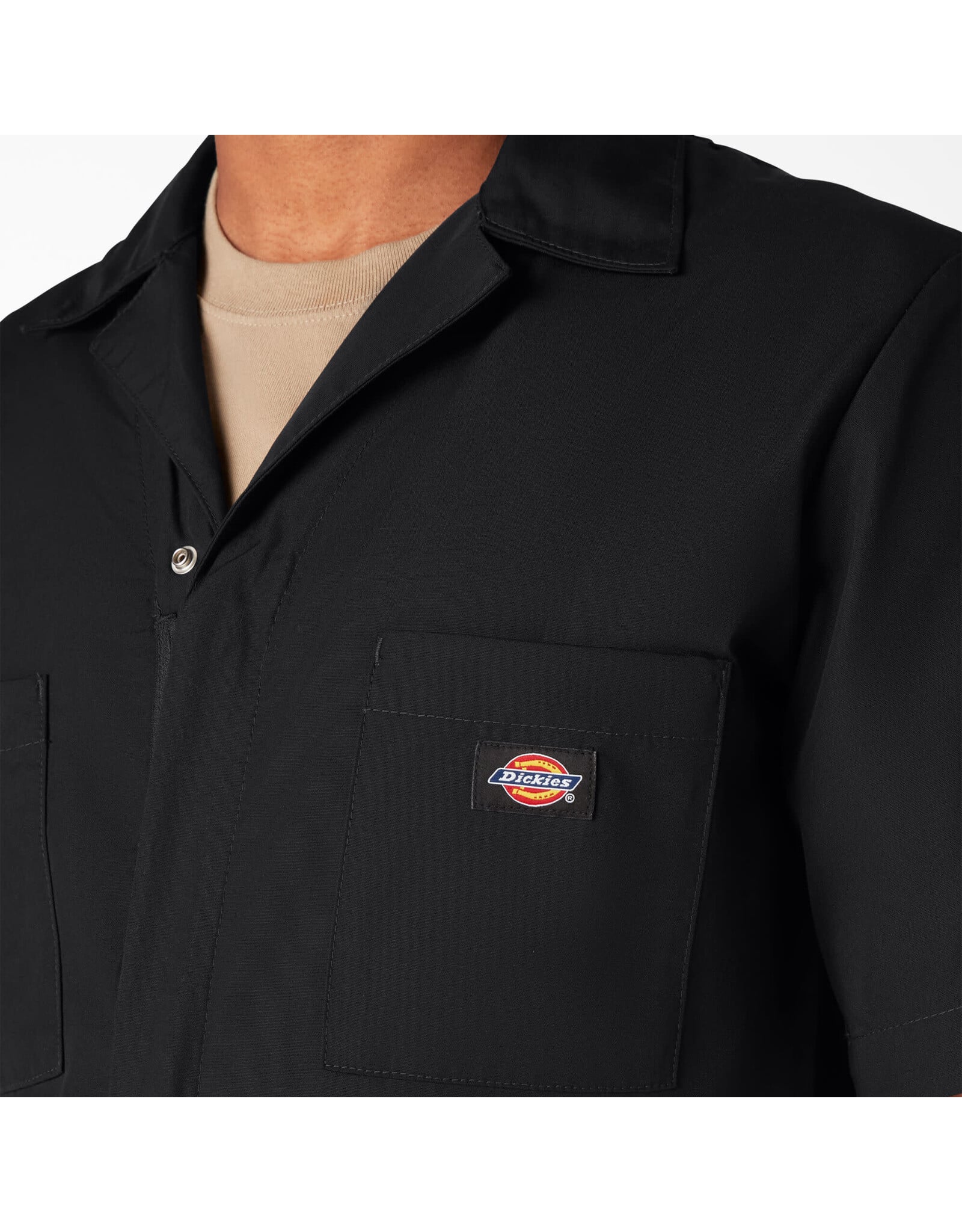 DICKIES Short Sleeve Coveralls Black - 33999BK