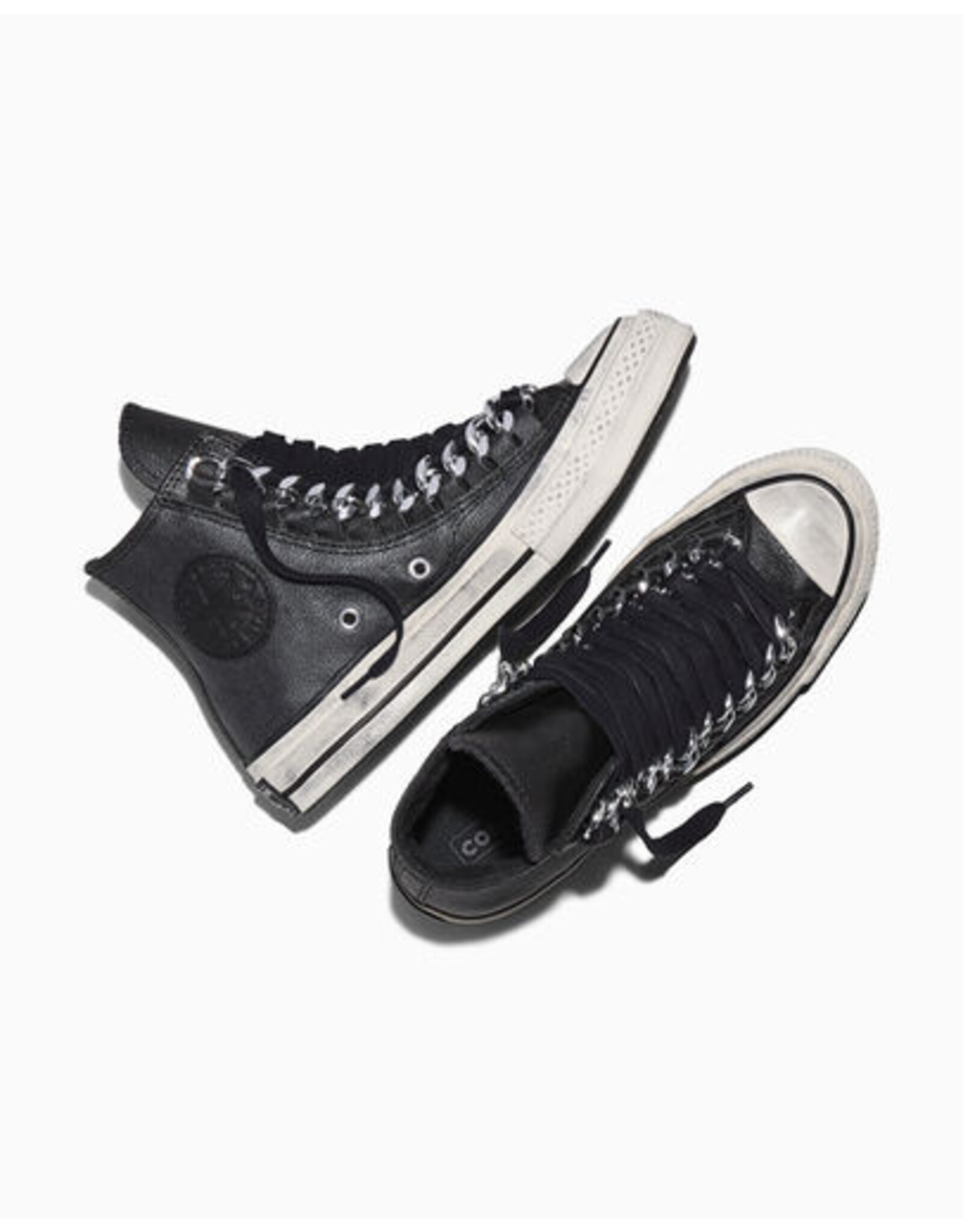 CHUCK 70 HI SILVER CHAIN BLACK/EGRET/DARK MATTER CC670CB - A18325C