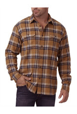 DICKIES FLEX Long Sleeve Flannel Shirt Casual Rinsed Olive Green - WL650A1V
