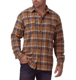 DICKIES FLEX Long Sleeve Flannel Shirt Casual Rinsed Olive Green - WL650A1V